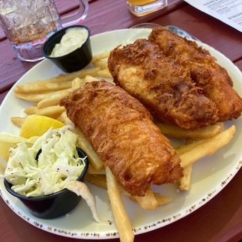 Lariat Lodge Brewing Company - fish and chips are just killer, the 3 piece serving is $13 I think? so great - Brewpubs Near Me - Evergreen, Colorado Lariat Lodge Brewing Company - fish and chips are just killer, the 3 piece serving is $13 I think? so great - Brewpubs Near Me - Evergreen, Colorado