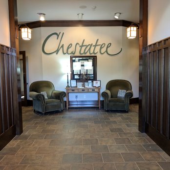 Chestatee Golf Club - Inside the clubhouse. View when you first enter the main entrance. Restaurant, bar, and grill to left. Golf shop to right. - Venues & Event Spaces Near Me - Dawsonville, Georgia