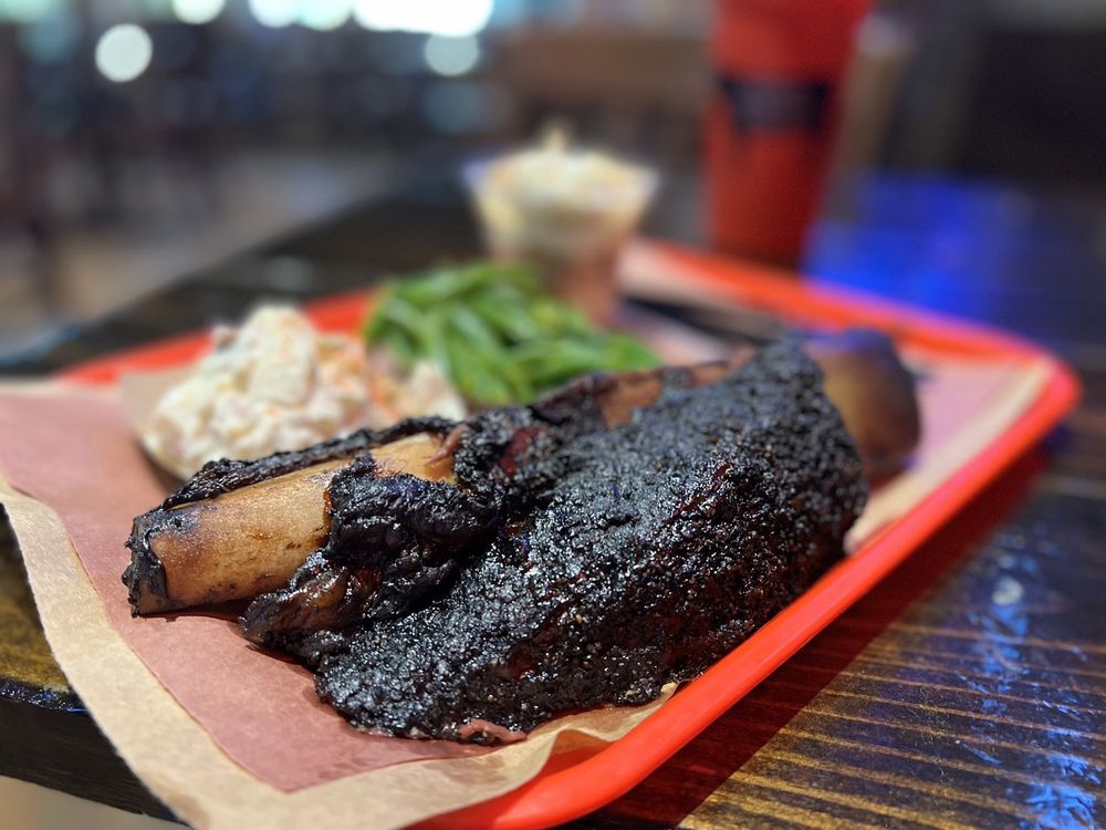 Food from Terry Black's Barbecue