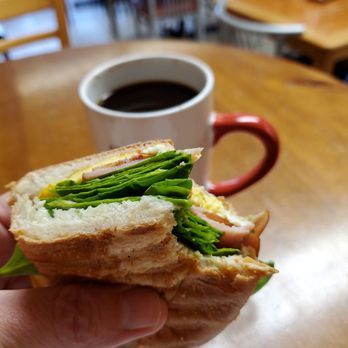 Coffee And Friends - Breakfast panini and black-eye coffee (2 shots espresso) for $6 - Cafes Near Me - Paxton, Illinois