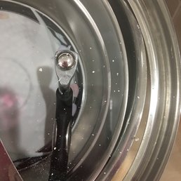 Concrete pieces falling into cabinets and drawers