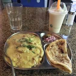 Only U Cafe - Kadhi Onion Pakora Chawal & Piña Colada Smoothie