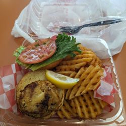 Phillips Seafood Express - Crab cake sandwich