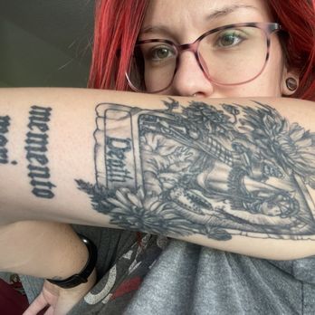 Counts Tattoo Company - Still healing, original design tarot card Juicy did for me :) - Tattoo Near Me - Las Vegas, Nevada