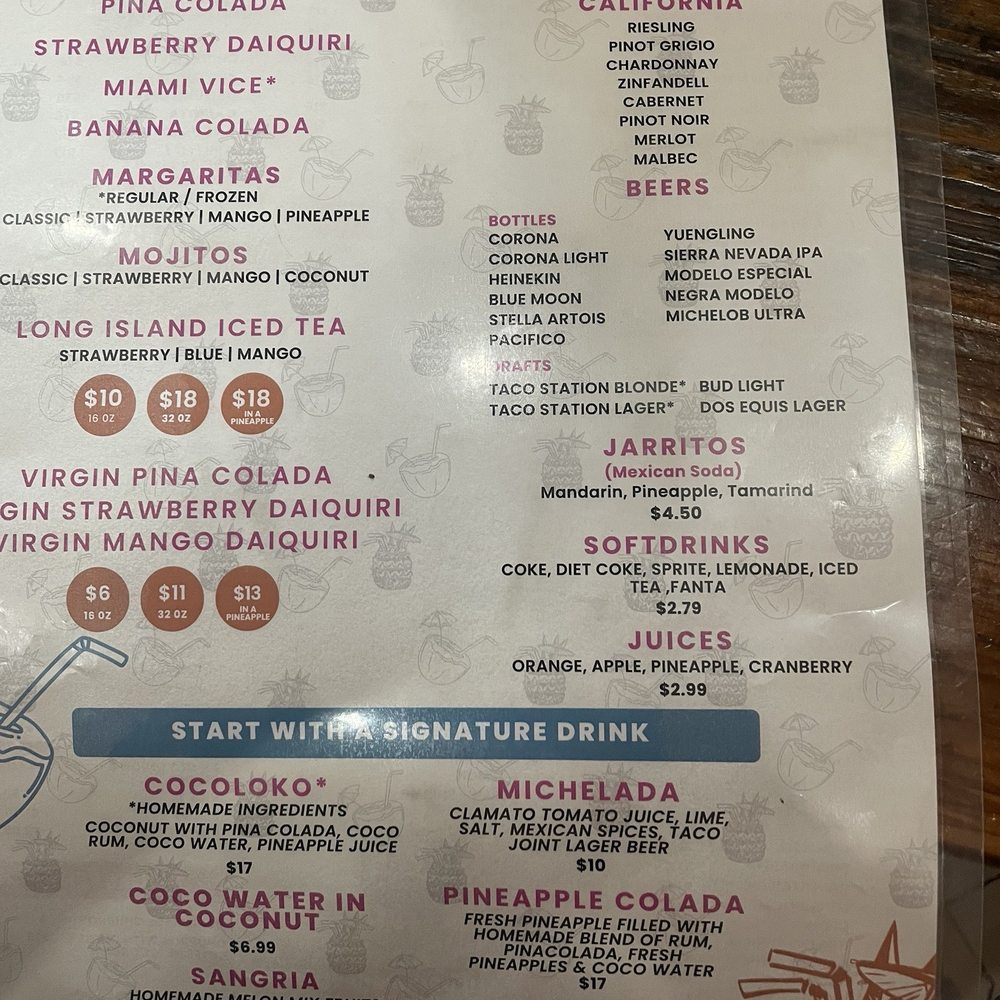 Taco Station - Menu - Mexican Near Me - Pompano Beach, Florida Taco Station - Menu - Mexican Near Me - Pompano Beach, Florida