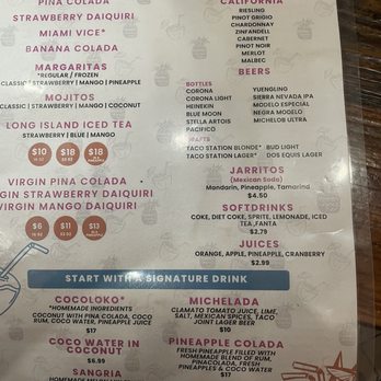 Taco Station - Menu - Mexican Near Me - Pompano Beach, Florida Taco Station - Menu - Mexican Near Me - Pompano Beach, Florida