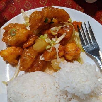 Sawasdee Thai Restaurant - Chicken pineapple with steamed rice! So great! - Thai Near Me - Sparks, Nevada