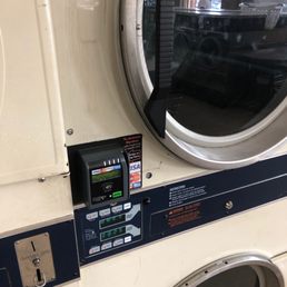 Card reader on dryer