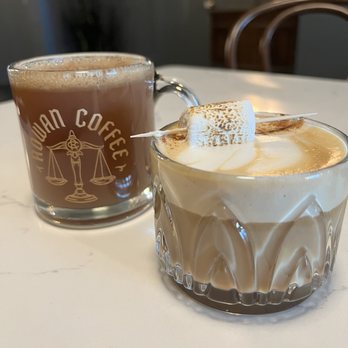 Rowan Coffee - Hot cider and seasonal special, the sweetie pie. Both delicious! - Coffee & Tea Near Me - Asheville, North Carolina