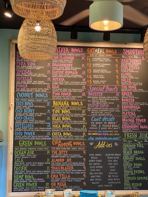 Menu photo 4 Playa Bowls Rosemary Beach, FL