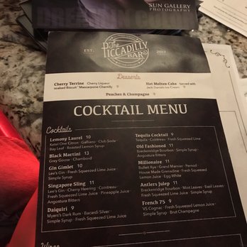 The Piccadilly Bar - the cocktail menu - Cocktail Bars Near Me - Colorado Springs, Colorado The Piccadilly Bar - the cocktail menu - Cocktail Bars Near Me - Colorado Springs, Colorado