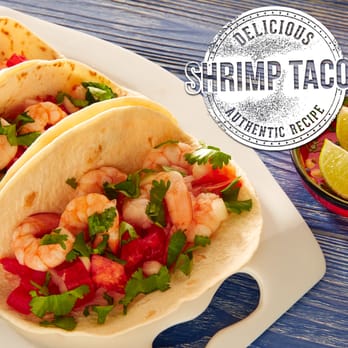 All About Tacos - three shrimp tacos on a plate - Mexican Near Me - Tulsa, Oklahoma All About Tacos - three shrimp tacos on a plate - Mexican Near Me - Tulsa, Oklahoma