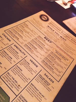 Menu photo 3 Gourmet Burger Kitchen Dublin, D