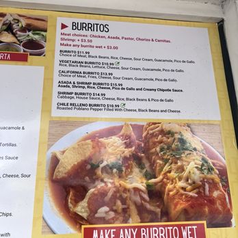 Antojitos - Menu - Latin American Near Me - Burbank, California