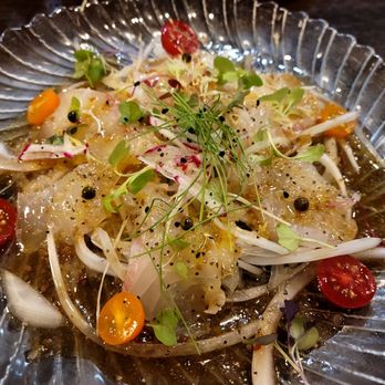 Izakaya Mitch's - carpaccio with tai-snapper - Izakaya Near Me - Honolulu, Hawaii Izakaya Mitch's - carpaccio with tai-snapper - Izakaya Near Me - Honolulu, Hawaii
