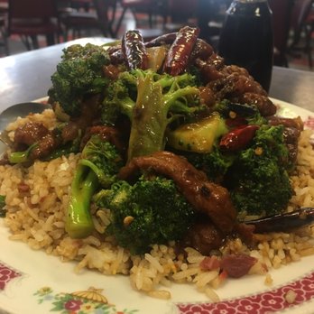 Dragon Garden Restaurant - Beef and broccoli over rice (spicy) - Chinese Near Me - Dinuba, California Dragon Garden Restaurant - Beef and broccoli over rice (spicy) - Chinese Near Me - Dinuba, California