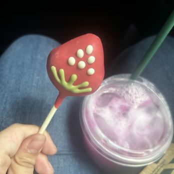 Starbucks - Strawberries & Cream Cake Pop - Coffee & Tea Near Me - Palestine, Texas