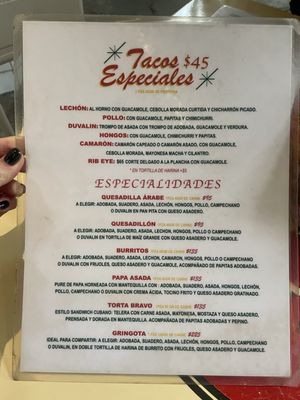 Menu photo 2 Taqueria Gabriel México, D.F., DIF Menu photo 2 Taqueria Gabriel México, D.F., DIF