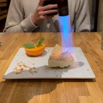 Kokkaku - Fire cheesecake - New American Near Me - Seattle, Washington Kokkaku - Fire cheesecake - New American Near Me - Seattle, Washington