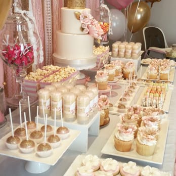 Bobbette & Belle - Pink and gold theme sweet table - Caterers Near Me - Toronto, Ontario Bobbette & Belle - Pink and gold theme sweet table - Caterers Near Me - Toronto, Ontario