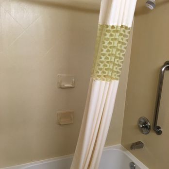 Hampton Inn & Suites Red Bluff - Bathroom shower (I set the soap in the dish, my bad) - Hotels Near Me - Red Bluff, California Hampton Inn & Suites Red Bluff - Bathroom shower (I set the soap in the dish, my bad) - Hotels Near Me - Red Bluff, California