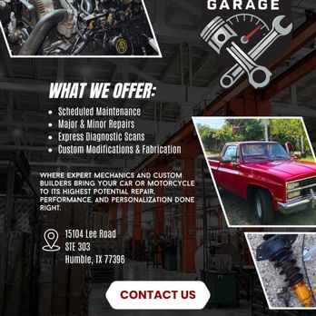 Vroom Garage - Auto Repair Near Me - Humble, Texas Vroom Garage - Auto Repair Near Me - Humble, Texas