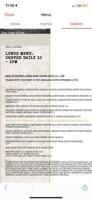 Menu photo 1 Made In Belfast Belfast, BFS