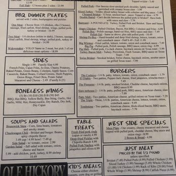 Cockeye Bbq - Menu January 20 - American Near Me - Warren, Ohio