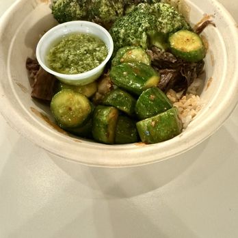 Milu - Make your own bowl with braised beef and duck fat rice as well as scallion ginger sauce (toned down) - Chinese Near Me - New York, New York Milu - Make your own bowl with braised beef and duck fat rice as well as scallion ginger sauce (toned down) - Chinese Near Me - New York, New York