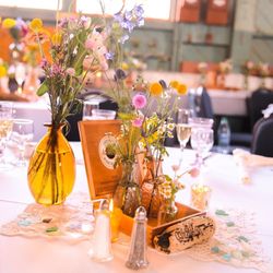 Presidio Yacht Club - Everything was mostly DIY but Miguel helped me setup all the table settings. Photo: Renee Smith Photography.