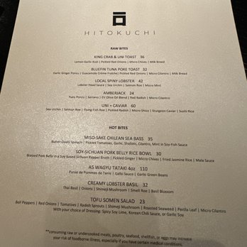 HITOKUCHI - Japanese Near Me - San Diego, California