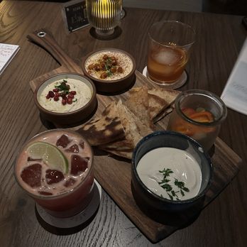 Ela - Mezzo board and blood orange margarita - Mediterranean Near Me - Atlanta, Georgia Ela - Mezzo board and blood orange margarita - Mediterranean Near Me - Atlanta, Georgia