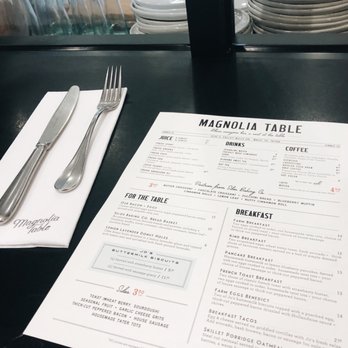 Magnolia Table - Disposable Menu - Breakfast & Brunch Near Me - Waco, Texas Magnolia Table - Disposable Menu - Breakfast & Brunch Near Me - Waco, Texas