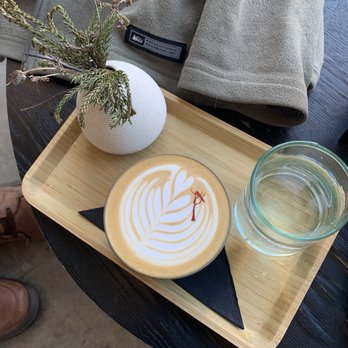 Local Honey Coffee - Saffron & Cardamom Latte (hot) 7.50 *Double Shot Espresso, Herati Saffron Syrup, Cardamom.* - Coffee & Tea Near Me - Greenville, South Carolina