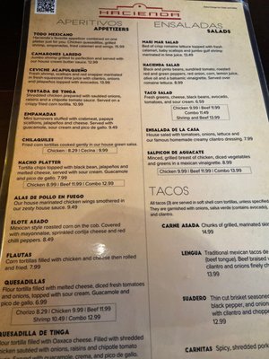 Menu photo 4 Hacienda Paterson, NJ