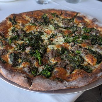 Rossoblu - Sausage rabe pizza. Large portions. - Italian Near Me - Los Angeles, California Rossoblu - Sausage rabe pizza. Large portions. - Italian Near Me - Los Angeles, California
