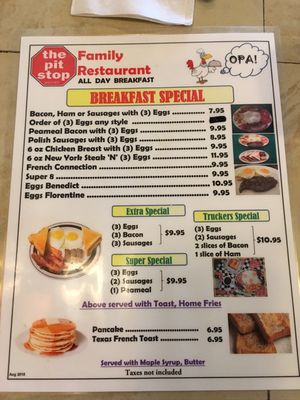 Menu photo 1 The Pit Stop Restaurant North York, ON Menu photo 1 The Pit Stop Restaurant North York, ON