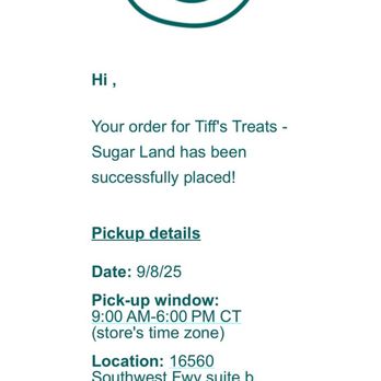 Tiff's Treats - Receipt - Desserts Near Me - Sugar Land, Texas Tiff's Treats - Receipt - Desserts Near Me - Sugar Land, Texas