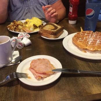 The Diner - Waffle, Peabody bacon, omelette, breakfast potatoes, marble rye - Diners Near Me - Boynton Beach, Florida