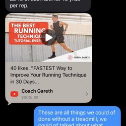 Coach Gareth - Text messages