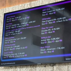 Sterling Street Brewery - Tap List