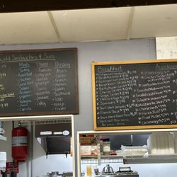 Big Belly Deli - Indoor Menu + Kitchen Area.