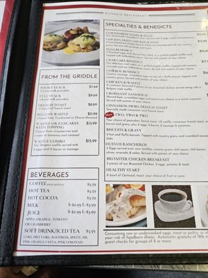 Menu photo 5 Richmaid Restaurant Lodi, CA