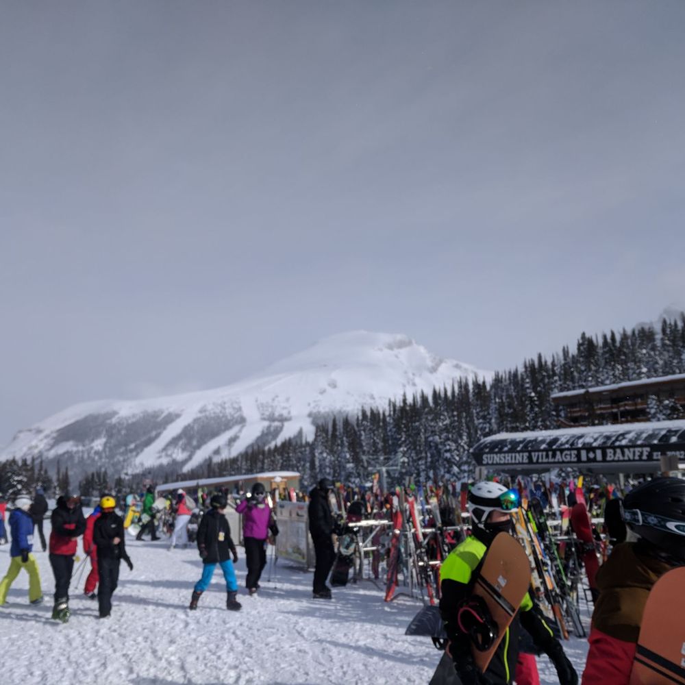 The Rockies as the backdrop