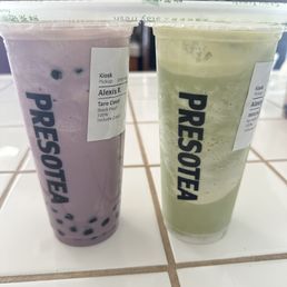 Taro Cloud (with black pearl) & Matcha Cloud Taro Cloud (with black pearl) & Matcha Cloud