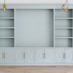 Interiors by Studio A - We LOVE the custom Loft/Media Room Built-ins!!!