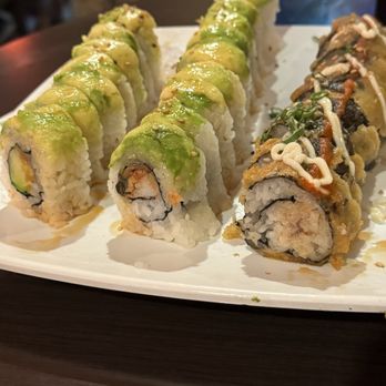 JJ Sushi - Godzilla, tempura veggie, caterpillar - Sushi Bars Near Me - Sparks, Nevada JJ Sushi - Godzilla, tempura veggie, caterpillar - Sushi Bars Near Me - Sparks, Nevada