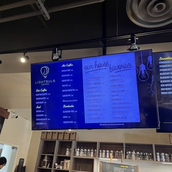 Lightbulb Coffee - menu - Breakfast & Brunch Near Me - La Mesa, California