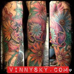 Tattoos by Vinny Sky - Lower Sleeve by Vinny Sky