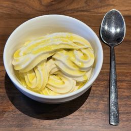 vanilla soft serve with sea salt and olive oil vanilla soft serve with sea salt and olive oil
